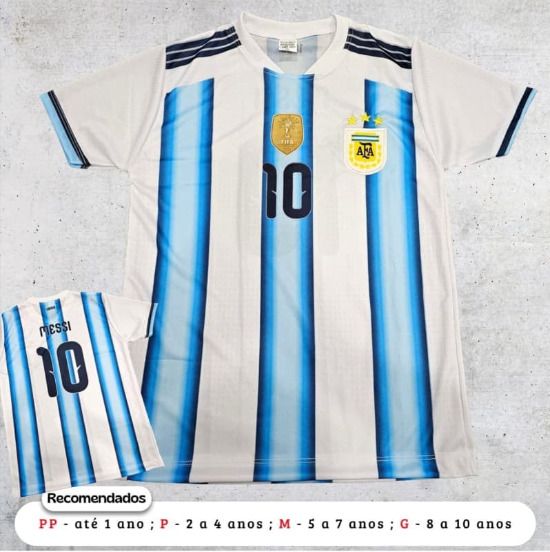 Camisa Infantil da Argentina
